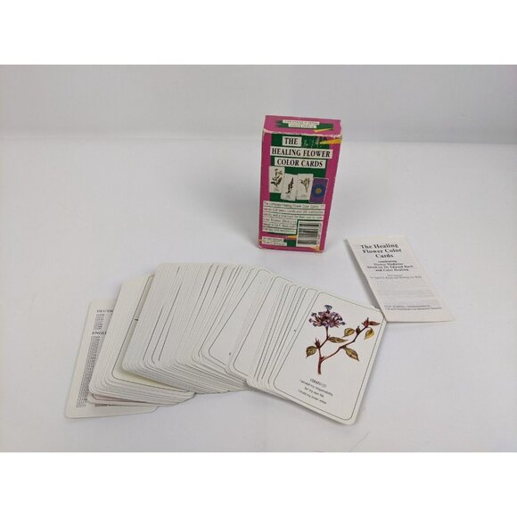 The Healing Flower Color Card Set 1989 w/ Booklet...